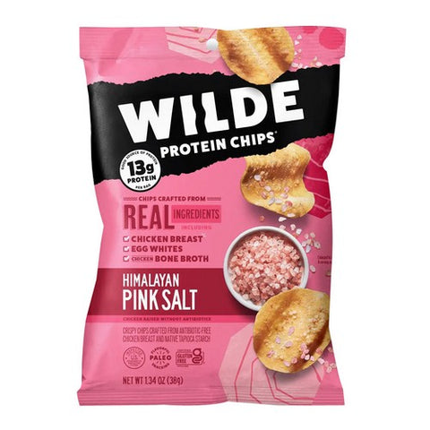 Wilde Snacks, Himalayan Pink Salt Chicken Chips, 1.34 Oz (Case Of 8)