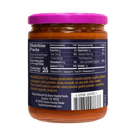 Siete, Red Enchilada Sauce, 15 Oz (Case Of 6)