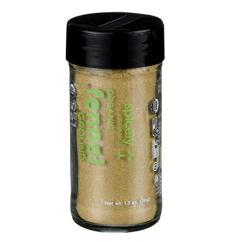 Spicely Organics, Organic Fennel Ground, 1.3 Oz (Case Of 3)