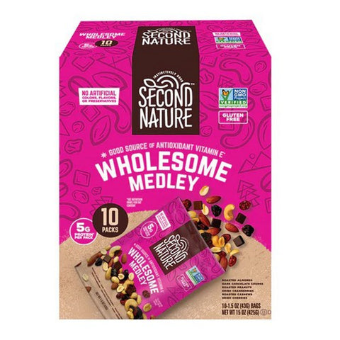 Second Nature, Wholesome Mix Nut Medley Gluten Free, 15 Oz (Case Of 4)