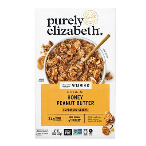 Purely Elizabeth, Superfood Cereal Honey Peanut Butter With Vitamin D, 11 Oz (Case Of 6)