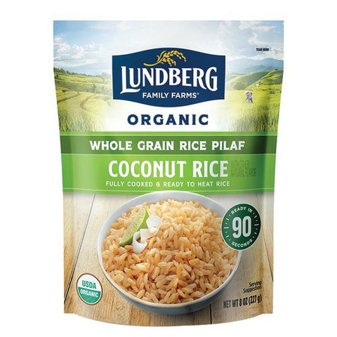 Lundberg, Organic Whole Grain Coconut Rice, 8 Oz (Case Of 6)