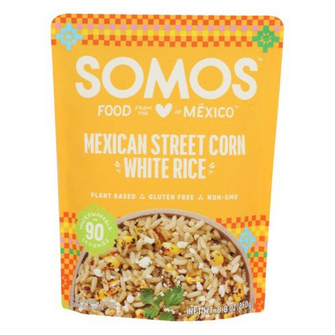 Somos, Street Corn White Rice Ready To Eat, 8.8 Oz (Case Of 6)
