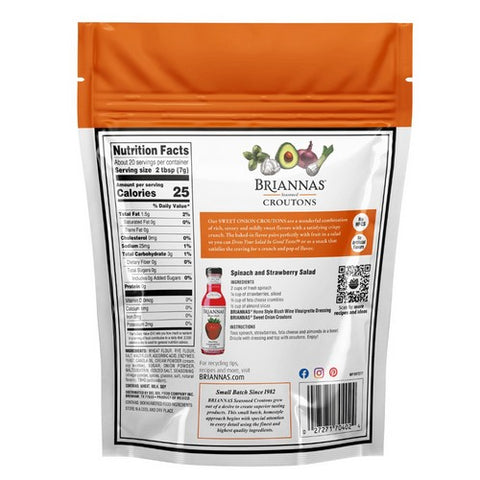 Briannas, Croutons Sweet Onion, 5 Oz (Case Of 6)