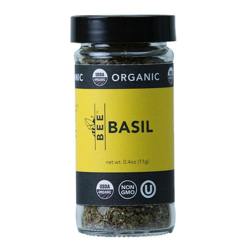 Bee Spices, Organic Basil, 0.4 Oz (Case Of 6)