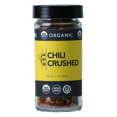 Bee Spices, Oragnic Chili Crushed, 1.1 Oz (Case Of 6)