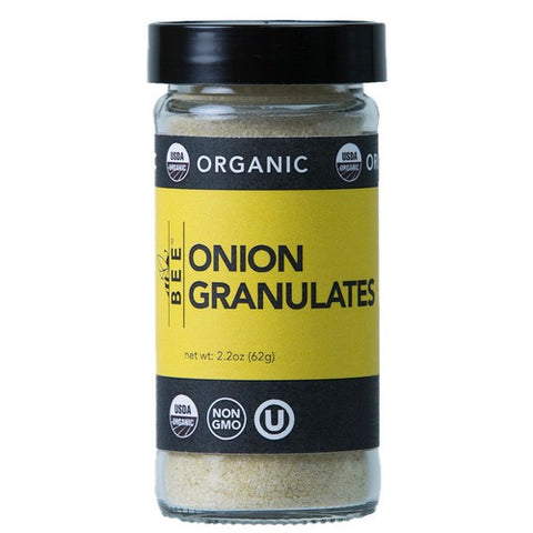 Bee Spices, Organic Onion Granulates, 2.2 Oz (Case Of 6)