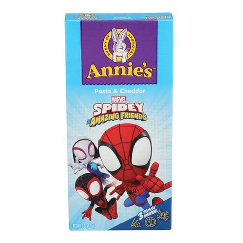 Annie's Homegrown, Organic Marvel Spidey Shapes Cheddar Mac And Cheese, 6 Oz