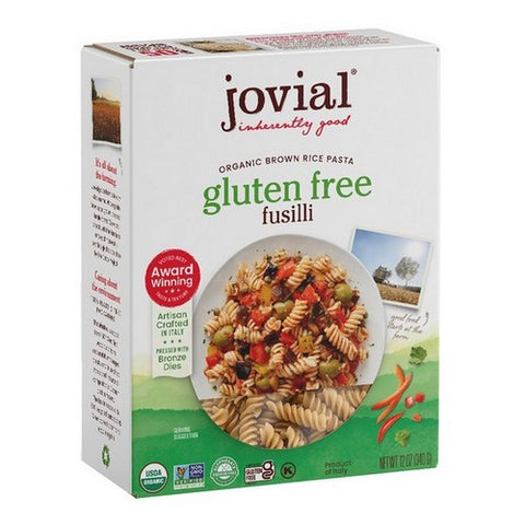 Jovial, Organic Brown Rice Pasta Fusilli, 12 Oz(Case Of 3)