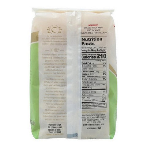 Colavita, Organic Roman Rigatoni Pasta, 16 Oz(Case Of 20)