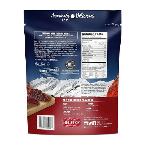 Fieldtrip, Original Beef Jerky, 2.2 Oz(Case Of 9)