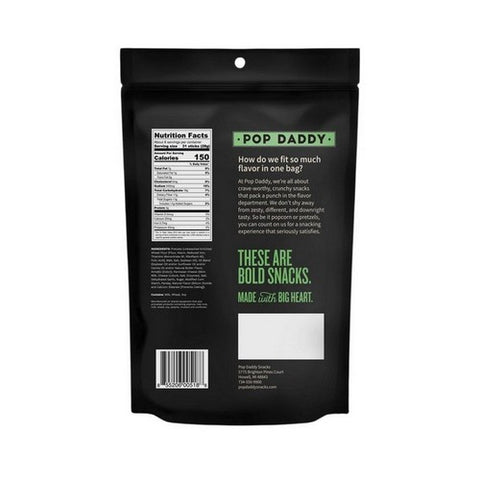 Pop Daddy Snacks, Garlic Parmesan Pretzels, 7.5 Oz(Case Of 12)