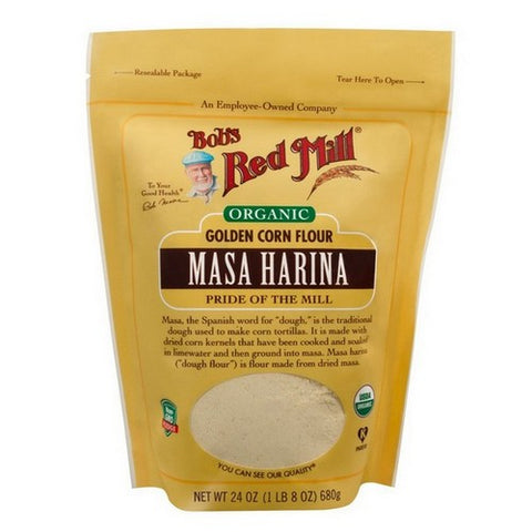 Bobs Red Mill, Organic Masa Harina, 24 Oz(Case Of 4)