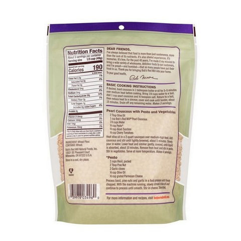 Bobs Red Mill, Traditional Pearl Couscous, 16 Oz(Case Of 4)
