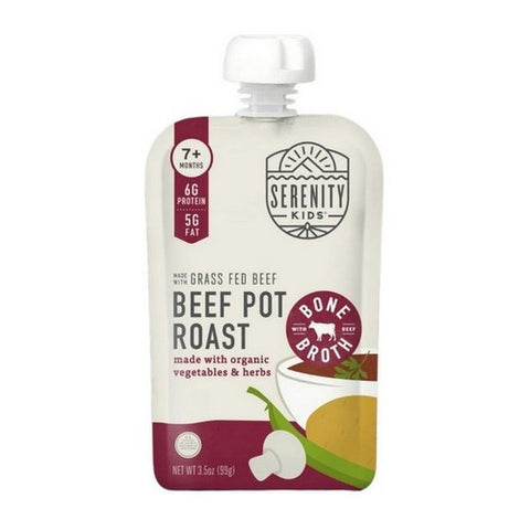 Serenity Kids, Beef Pot Roast With Bone Broth Toddler, 3.5 Oz(Case Of 6)
