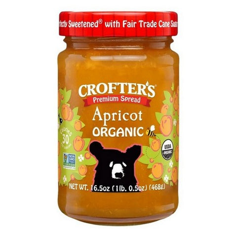 Crofters, Organic Fruit Spread Apricot, 16.5 Oz(Case Of 6)