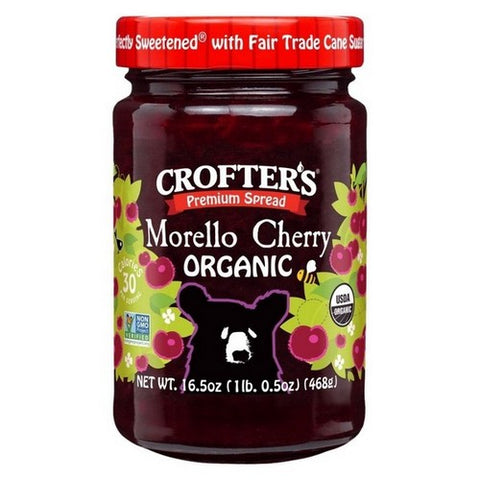 Crofters, Organic Morello Cherry Premium Spread, 16.5 Oz(Case Of 6)