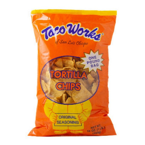 Taco Works, Original Seasoning Tortilla Chips, 16 Oz(Case Of 10)