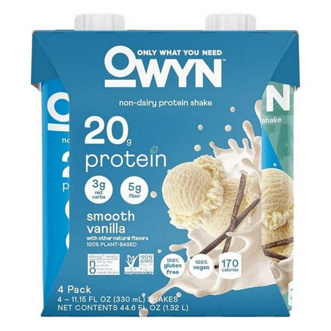 Owyn, Vanilla Meal Replacement Shakes, 44.6 Oz(Case Of 3)