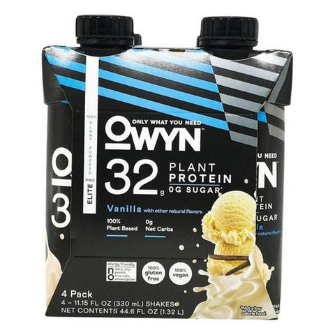 Owyn, Elite Sports Drink Tetra Pack Vanilla, 44.6 Oz(Case Of 3)