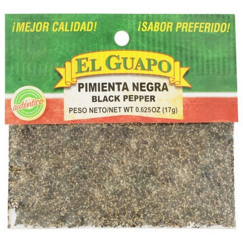 El Guapo, Ground Black Pepper, 0.63 Oz(Case Of 18)
