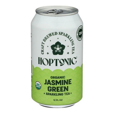 Hoptonic, Jasmine Sparkling Green Tea, 12 Oz(Case of 12)