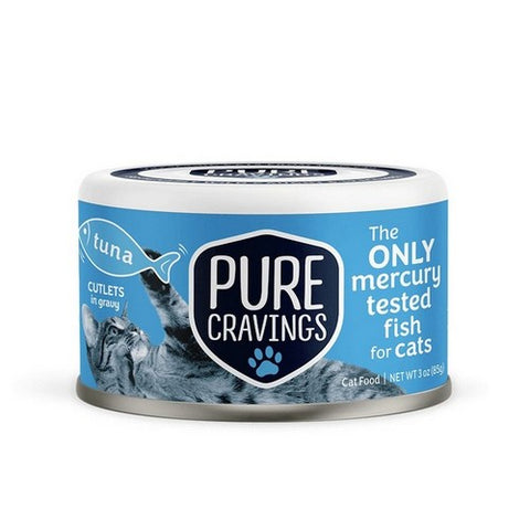 Pure Cravings, Tuna Gravy Cutlets In Gravy For Cats, 3 Oz(Case Of 12)
