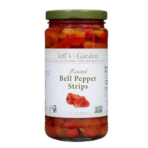 Jeff's GardenPatak, Roasted Bell Pepper Strips, 12 Oz(Case Of 6)