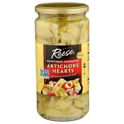 Reese, Marinated Artichoke Hearts, 24 Oz(Case Of 12)
