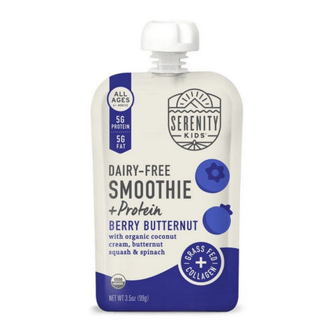 Serenity Kids, Smoothie Plus Protein Berry And Butternut Dairy Free, 3.5 Oz(Case Of 6)