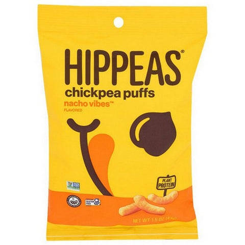 Hippeas, Organic Chickpea Puffs Nacho Vibes, 1.5 Oz(Case Of 6)