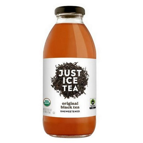 Just Ice Tea, Original Black Tea Unsweetened, 16 Oz(Case Of 12)