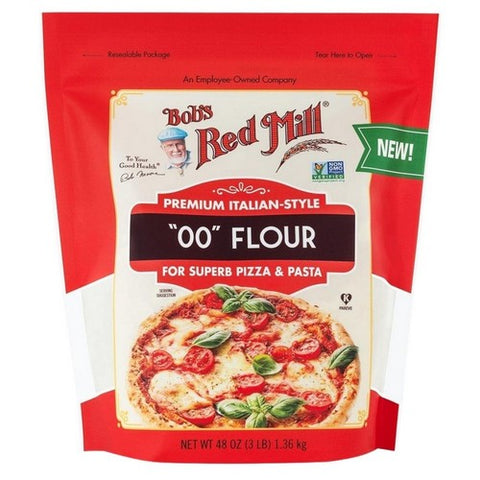 Bobs Red Mill, Premium Italian Style 00 Flour, 48 Oz(Case Of 4)