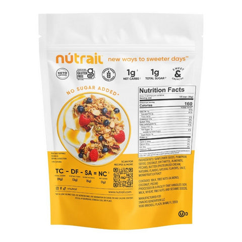 Nutrail, Keto Nut Granola Honey Nut, 8 Oz(Case Of 6)