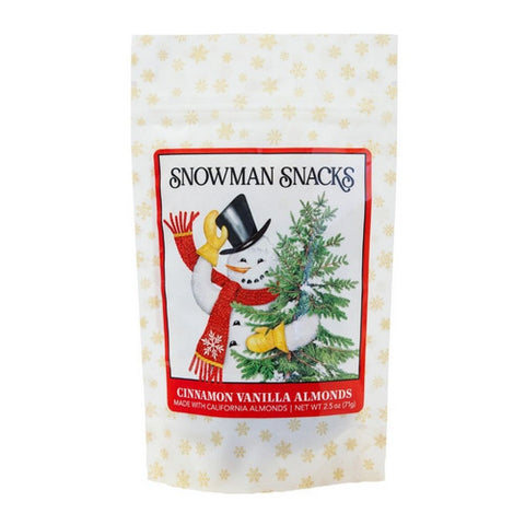Maisie Janes, Snowman Cinnamon Vanilla Almonds, 2.5 Oz(Case Of 12)