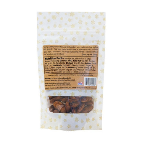 Maisie Janes, BBQ Cowboy Christmas Almonds, 2.5 Oz(Case Of 12)