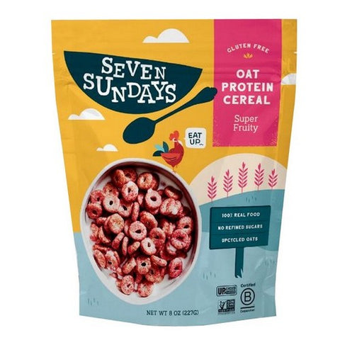 Seven Sundays, Oat Protein Cereal Super Fruity, 8 Oz(Case Of 6)