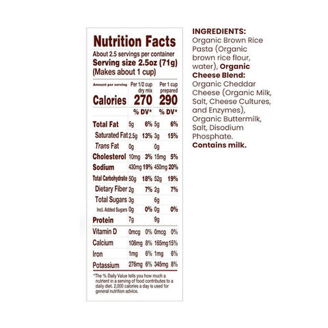 Jovial, Organic Macaroni And Cheese White Cheddar, 6 Oz(Case Of 12)