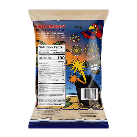 Pirate Brands, Cheddar Blast Rice And Corn Puffs, 1.25 Oz(Case Of 12)