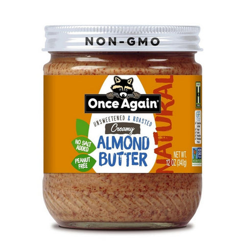 Once Again, Natural Creamy Almond Butter Roasted, 12 Oz (Case Of 6)