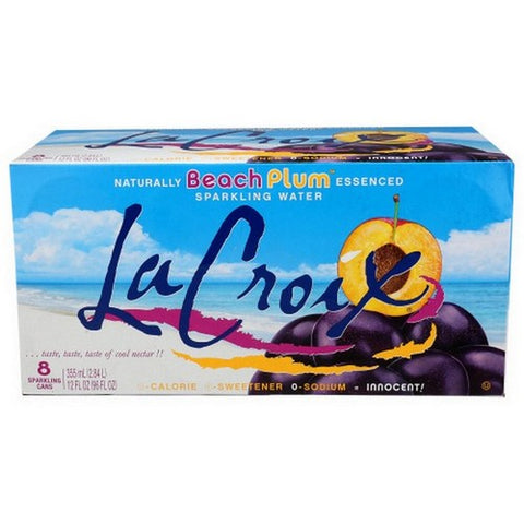 La Croix, Beach Plum Sparkling Water, 96 Oz (Case Of 3)
