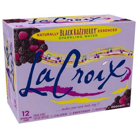 La Croix, Black Razzberry Sparkling Water, 144 Oz (Case Of 2)