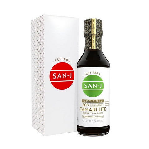 Organic Less Sodium Tamari Lite Soy Sauce 10 Oz (Case Of 6) by San J