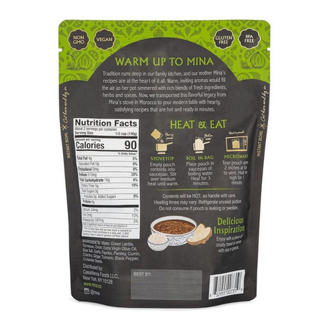 Mina, Addis Macroccan Lentil Stew, 10 Oz (Case Of 6)