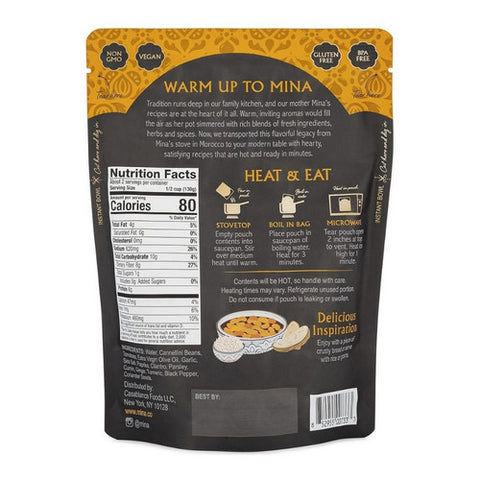 Mina, Mina Loubia Moroccan White Bean Stew, 10 Oz (Case Of 6)