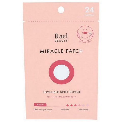 Rael, Beauty Miracle Pimple Patch Invisible Spot Cover For Acne, 24 Packets (Case Of 12)