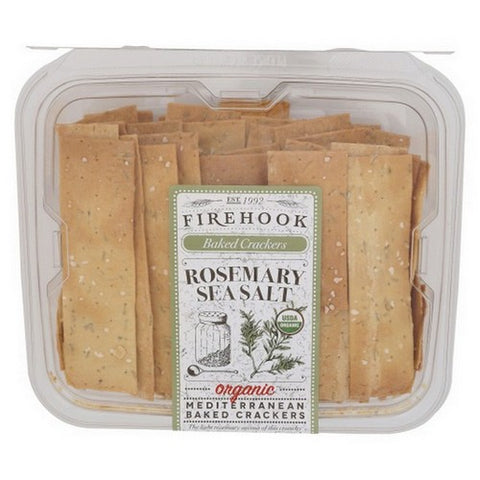 Firehook, Baked Crackers Rosemary Sea Salt, 8 Oz(Case Of 12)