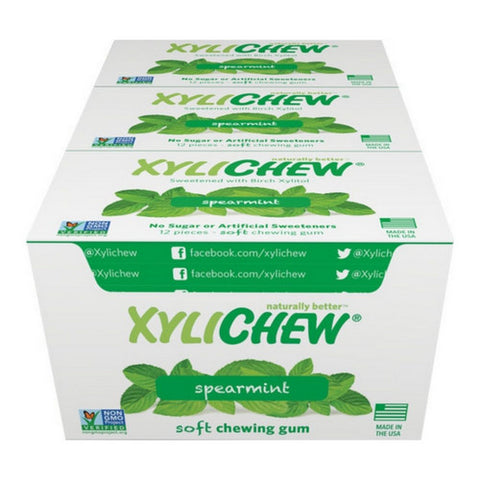 Xylichew, Spearmint Gum, 12 Count(Case Of 24)