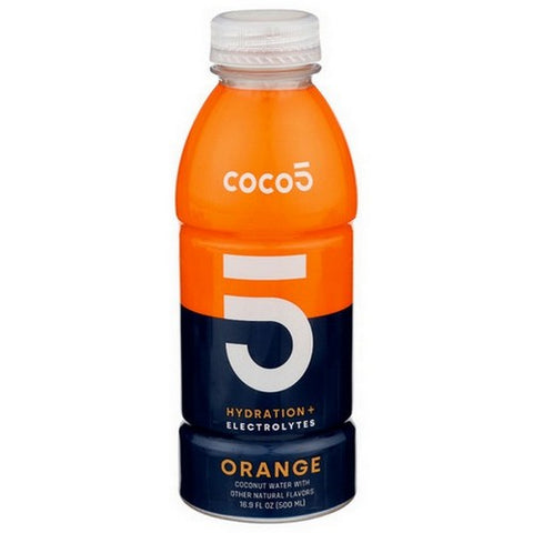 Coco5, Orange Coconut Water, 16.9 Oz(Case Of 12)