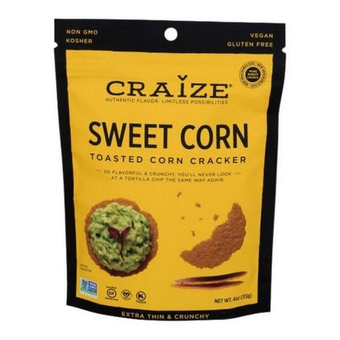 Craize, Sweet Toasted Corn Cracker, 4 Oz(Case Of 6)